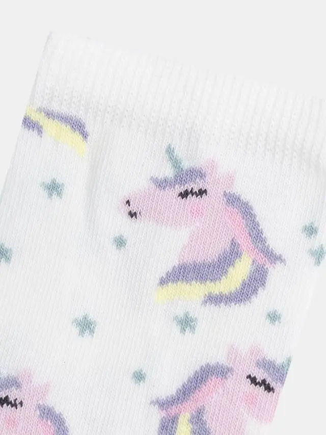 Παιδικές Κάλτσες για Κορίτσια Magical Unicorns ΛΕΥΚΟ 2