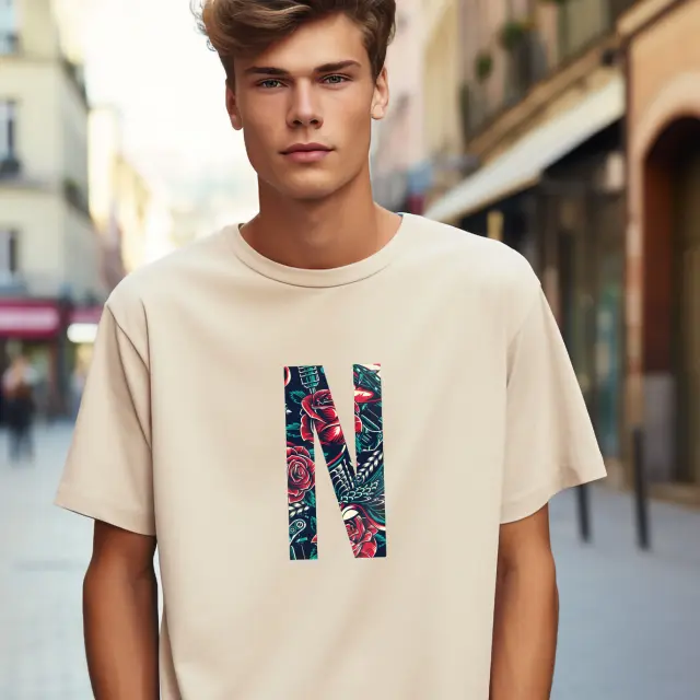 T-shirt Noshame® Signature Μπεζ με Τύπωμα - 122340 - XXL
