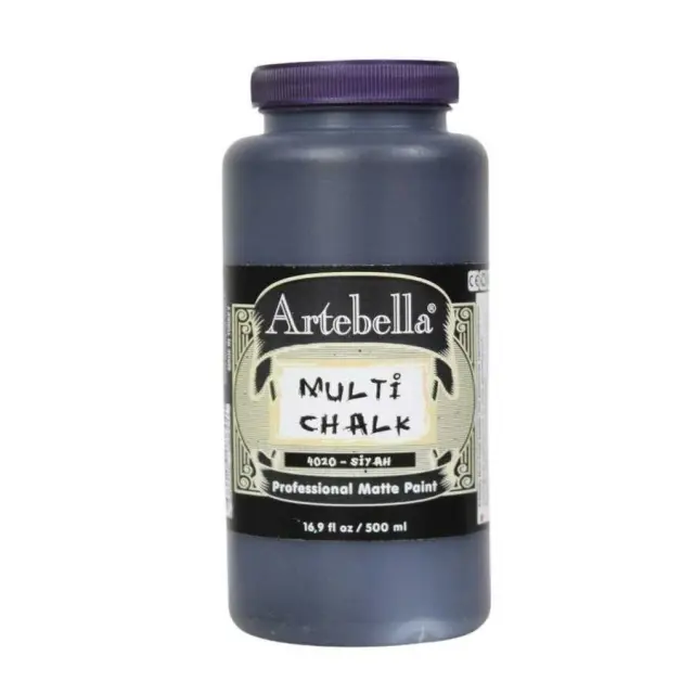 Artebella Χρώμα Κιμωλίας Multi Chalk - 4020 Black - 500ml