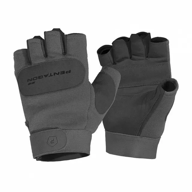Pentagon 1/2 Duty Mechanic Gloves-Γάντια με Μισά Δάκτυλα - 08WG-Wolf Grey-Γκρί Ανοιχτό