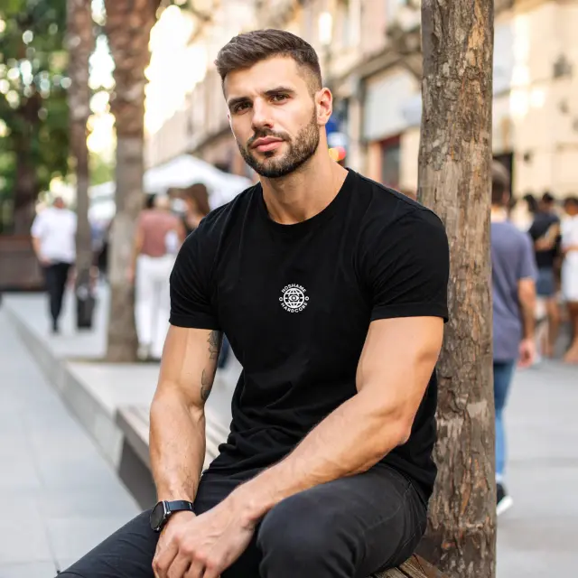 T-shirt Noshame® Μαύρο με τύπωμα Noshame Hardcore - 122535 - XXL