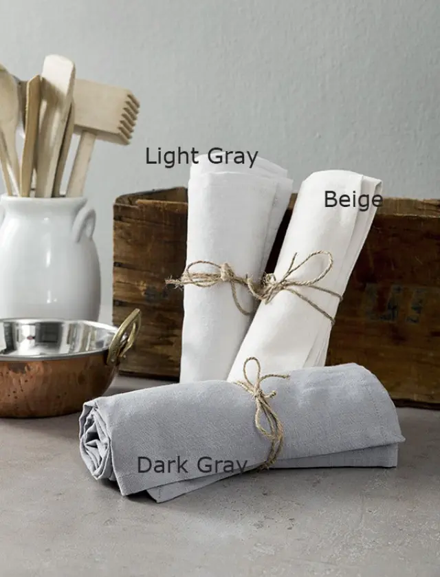 Πετσέτα Κουζίνας (50x70) Decorous Light Gray βαμβακερή nima 2