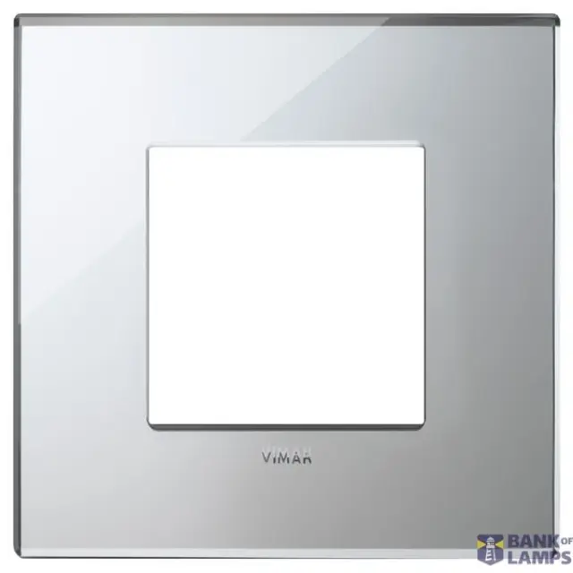 Plate 2M mirror glass ice silver