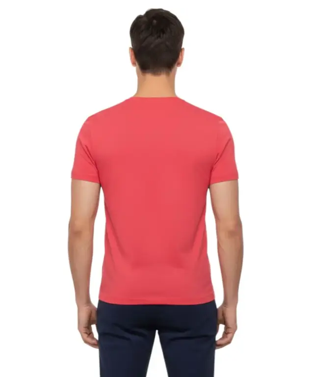 Trussardi Jeans - Ανδρικό T-Shirt TRU1MTS01-CHERRY Κόκκινο 2