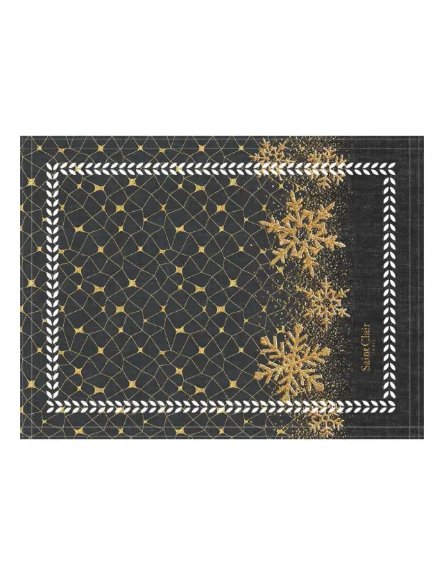 Σουπλά Saint Clair Christmas 3036 Anthracite Laser Cut 45x33 2