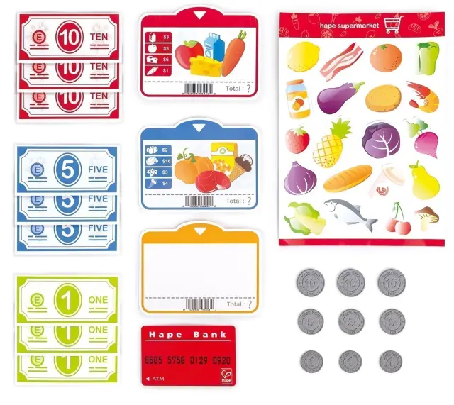 Hape Early Explorer Ξύλινη Ταμειακή Μηχανή Beep N Buy 2