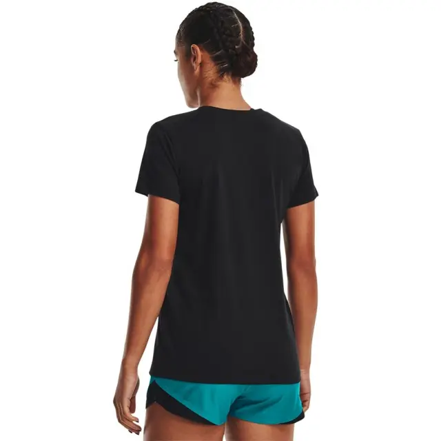 Under Armour Sportstyle Graphic T-shirt (1356305-005) - Μαύρο-Λαχανί - XS 2