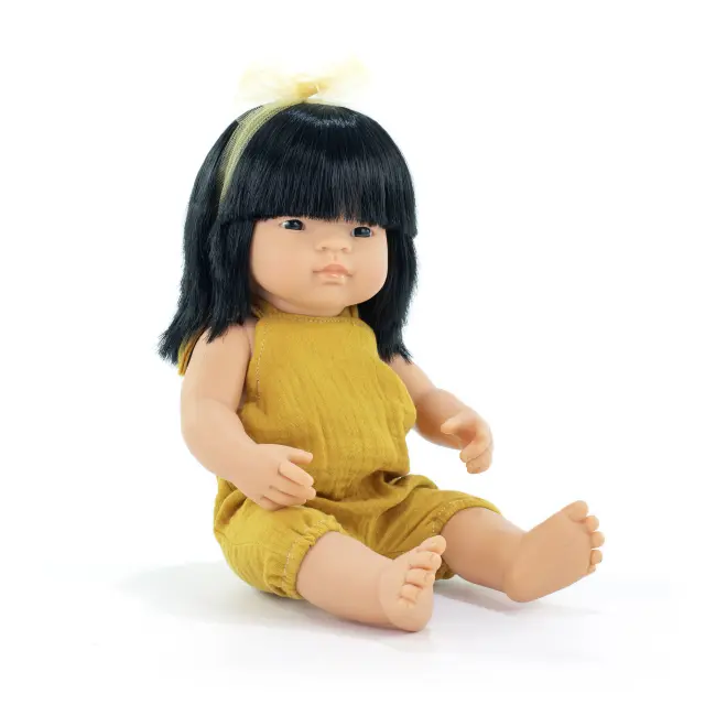 MINILAND DOLLS MINILAND ΚΟΥΚΛΑ ΑΣΙΑΤΙΣΣΑ 38 CM ΜΕ ΡΟΥΧΑΛΑΚΙΑ
