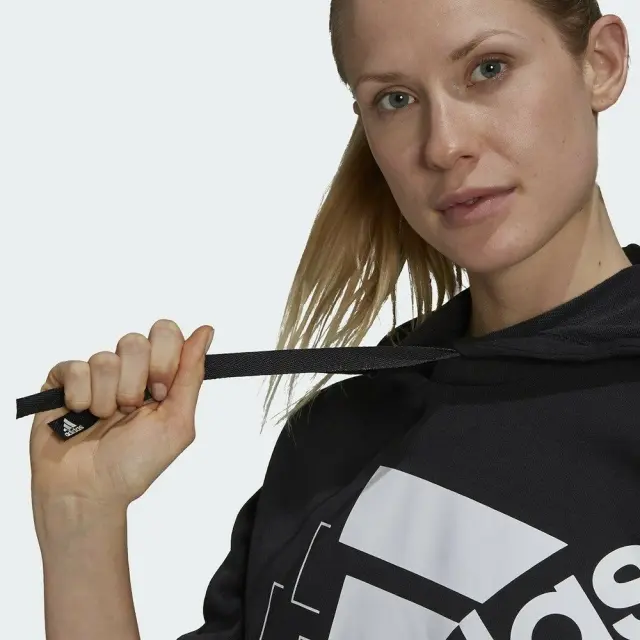 adidas Brand Love Relaxed Hoodie (GS1360-Black) - Μαύρο - XS 3
