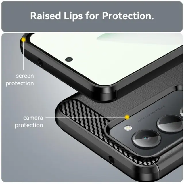 Techsuit - Carbon Silicone - Xiaomi Redmi 15 4G / 5G - Black 2