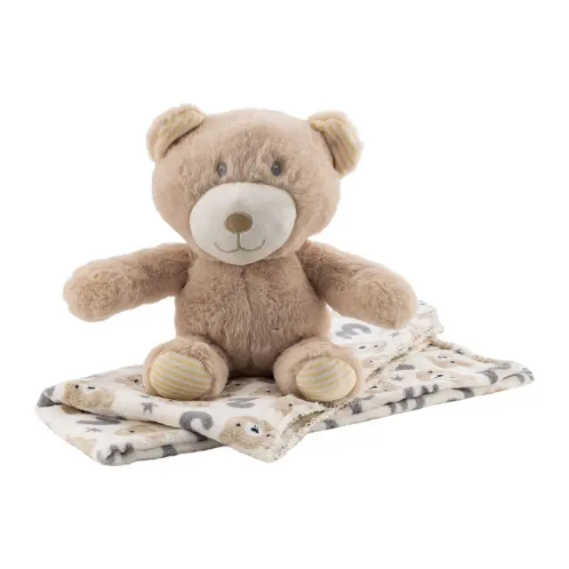 FreeON Free2Play My Cuddly Friend Κουβέρτα Αγκαλιάς 90x75cm με Λούτρινο Αρκουδάκι Ollie 0+ Μηνών