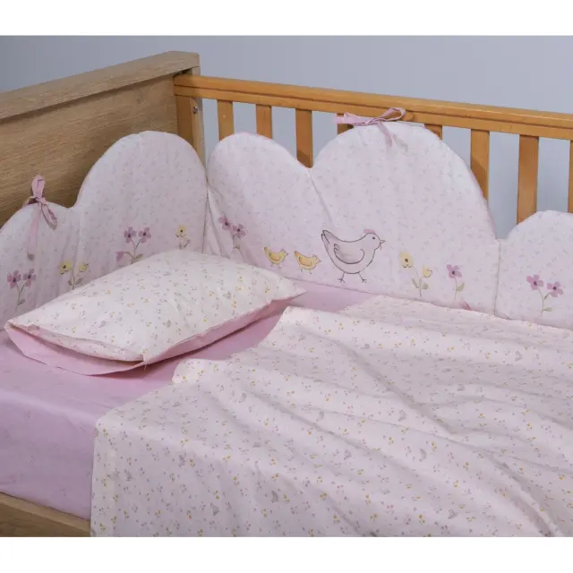 Nef-Nef Homeware Πάντα Κούνιας Cute & Sweet 60x40 Μωβ 2