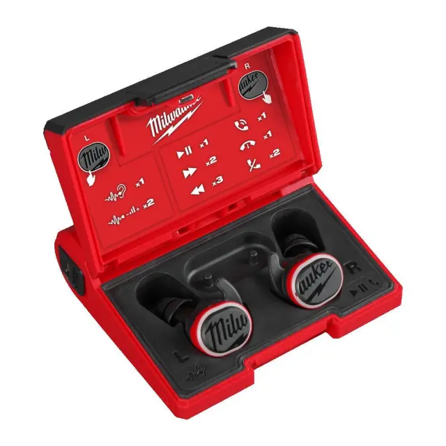Milwaukee 4933478750 - USB L4 RLEPB-301 Επαναφορτιζόμενα Ακουστικά- Μουσική Και Προστασία Ακοής
