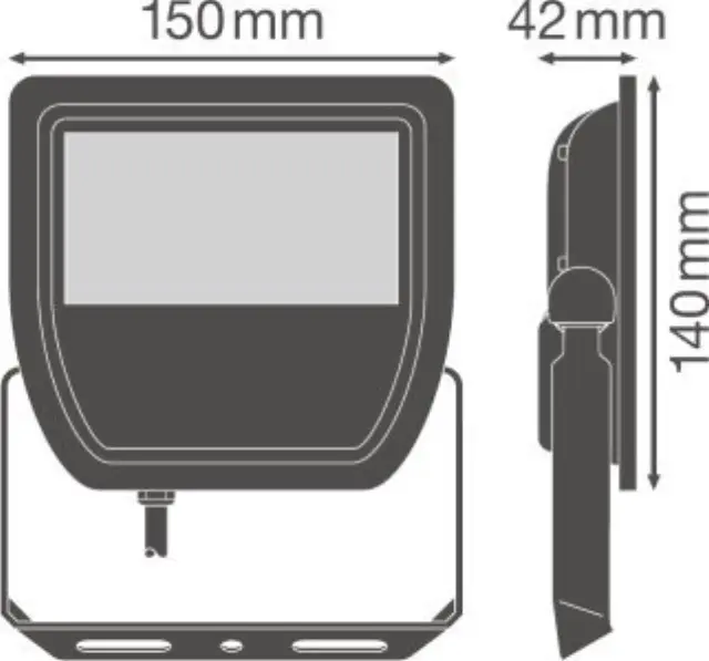 Προβολέας FLOODLIGHT 100DEG 30W 3000Κ IP65 Μαύρος OSRAM LEDVANCE 2