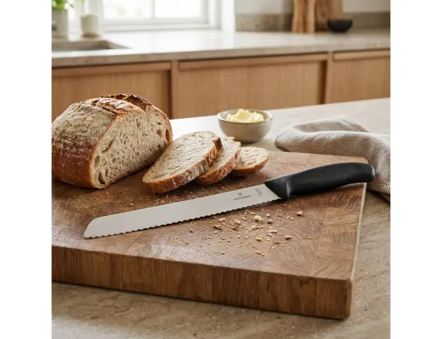 Μαχαίρι ψωμιού Victorinox Swiss Classic με μήκος λεπίδας 21cm - Black6.8633.21B