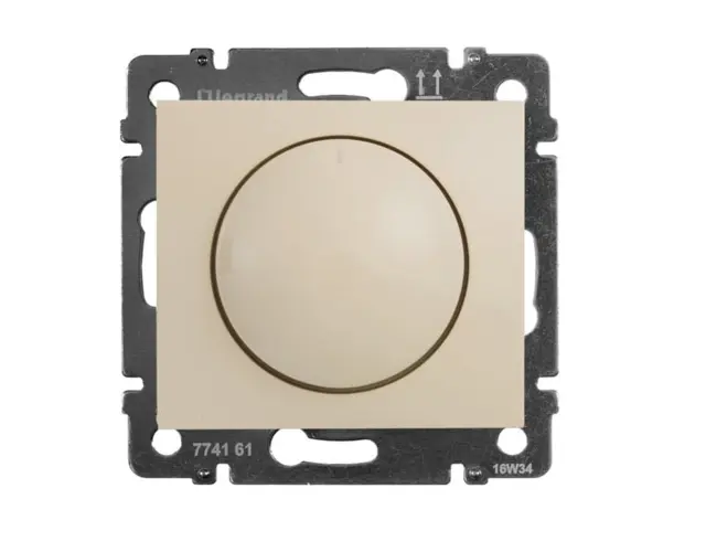 Legrand Valena Ρυθμιστής Περιστροφικός Α/R 500VA χωρίς Πλαίσιο σε Κρέμ Χρώμα 774360