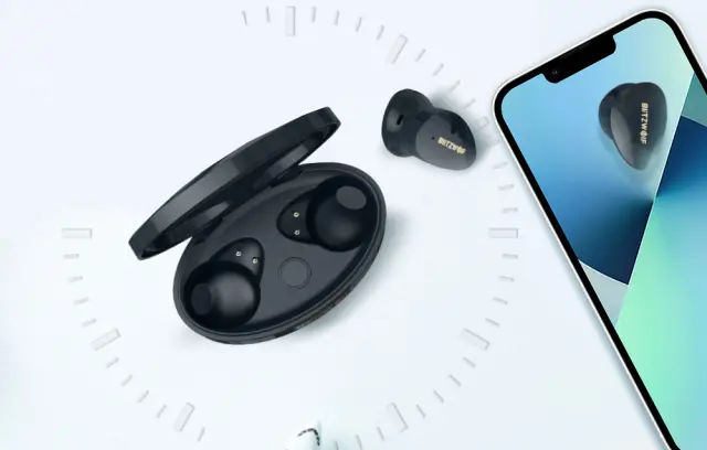 TWS BlitzWolf BW-FPE2 Bluetooth 5.0 Earphones, AAC, IPX4 (Black) 2
