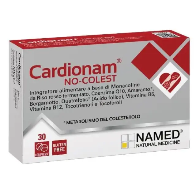 Named Cardionam No-Colest Συμπλήρωμα Διατροφής για Υγιή Επίπεδα Χοληστερόλης 30 δισκία