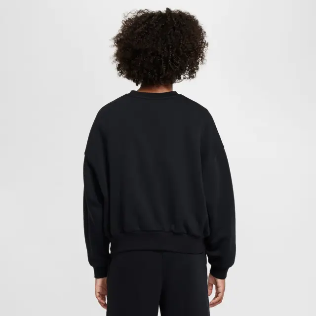 Nike Sportswear Fleece ΠΑΙΔΙΚΗ ΜΠΛΟΥΖΑ (FZ5566-010) - Μαύρο - XL 13-15 ετών 3
