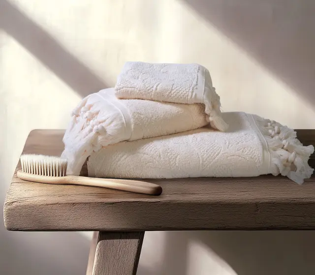ΠΕΤΣΕΤΑ ΣΩΜΑΤΟΣ SANGALIA 70Χ140 NEF-NEF HOMEWARE ECRU