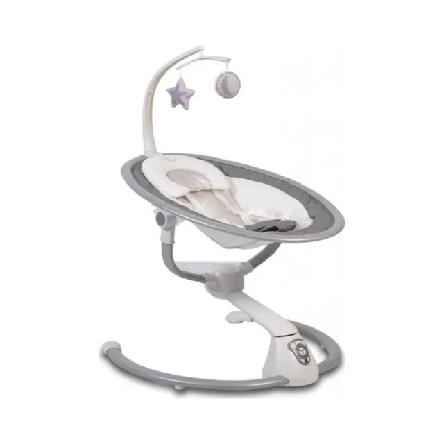 Cangaroo Ηλεκτρικό Ρηλάξ - Κούνια Cloud Grey stars 3800146248123 2