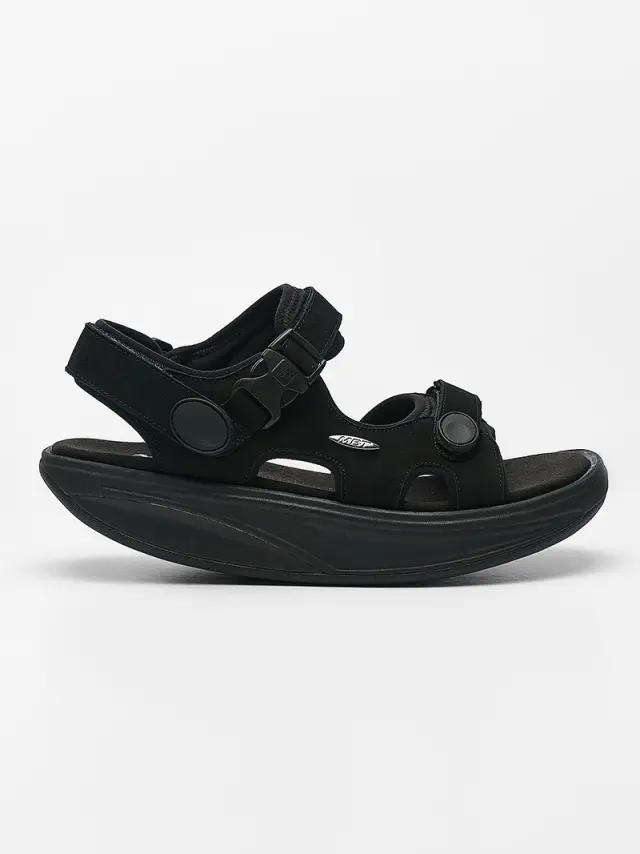 MBT Πέδιλα Ανδρικό δέρμα Nubuck Μαύρο MBT/700824 BLACK 2