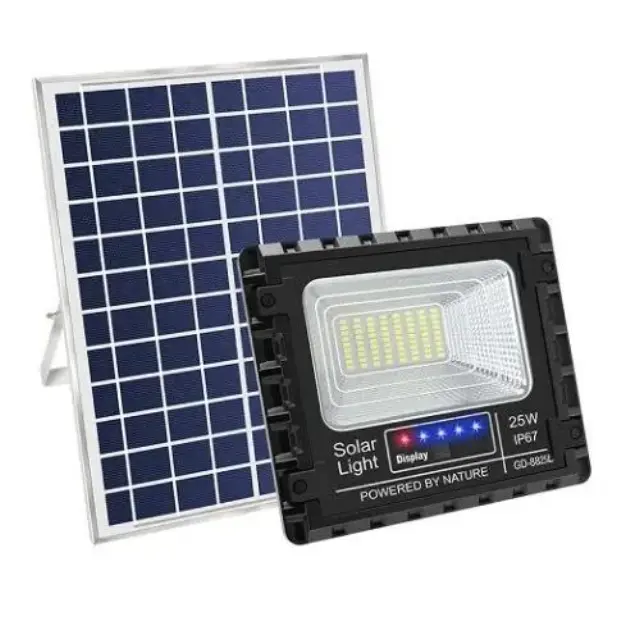 GDPLUS Στεγανός Ηλιακός Προβολέας LED 25W με Αισθητήρα Κίνησης και Τηλεχειριστήριο IP67 GD-8825L