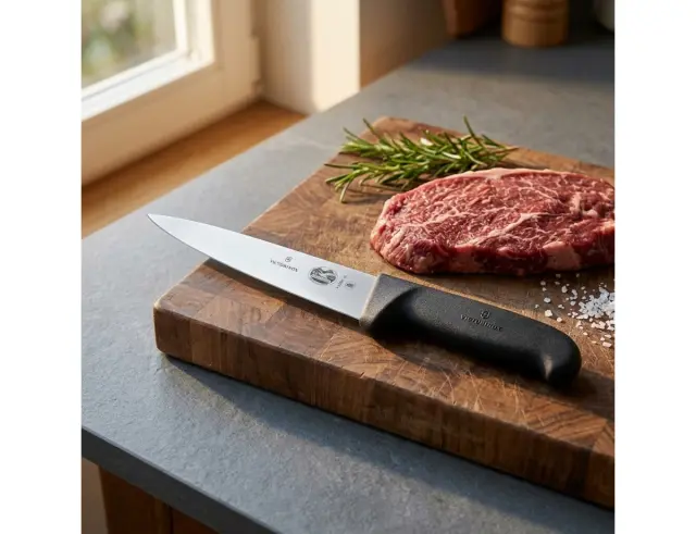 Μαχαίρι Σφαγής Victorinox Fibrox με μήκος λεπίδας 18cm - Black5.5603.18