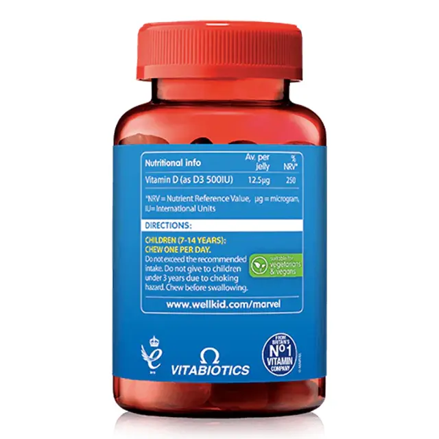 Vitabiotics Wellkid Marvel Vitamin D Gummies 2
