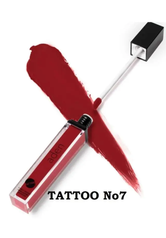 ADEN TATTOO EFFECT LIPSTICK 07 EXOTIC RED 7ML
