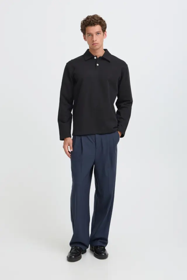 Casual Friday RAMON Φούτερ με Κουμπιά – Black - XXL 3