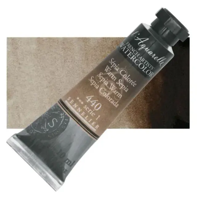 Χρώμα Ακουαρέλας Sennelier l Aquarelle Σωληνάριο 10ml - 440 Warm Sepia