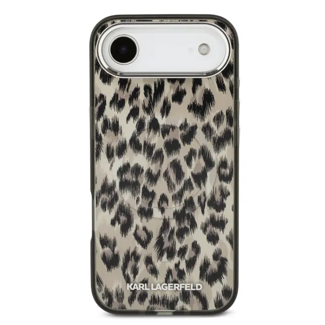 Karl Lagerfeld IML Leopard MagSafe Case for iPhone Air Brown 3