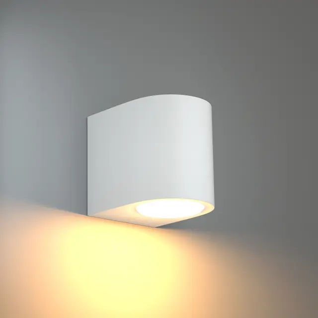 it-Lighting Powell 1xGU10 Outdoor Up or Down Wall Lamp White D:9cmx8cm (80200224) 2