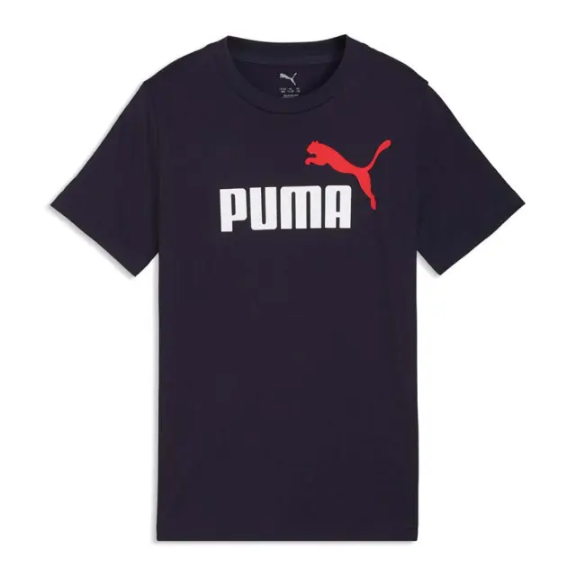 Puma Boy's Essentials 1 Color No1 Logo Tee Μαύρο - Κόκκινο 685778-16 (Puma)