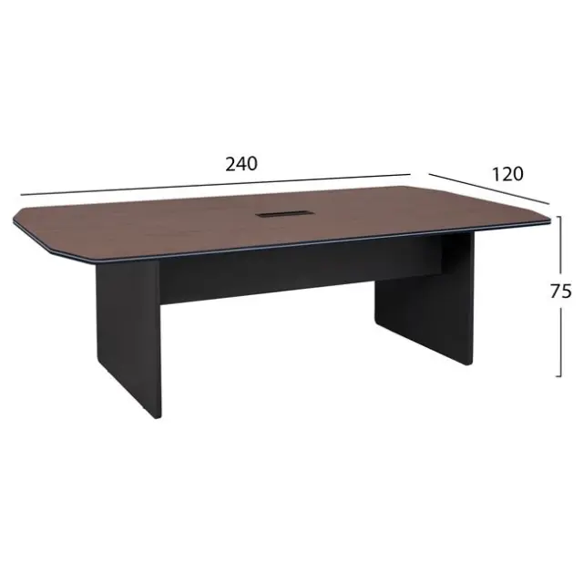 Επαγγελματικό γραφείο συνεδριάσεων Rosewood --- 240x120x75Υ 2