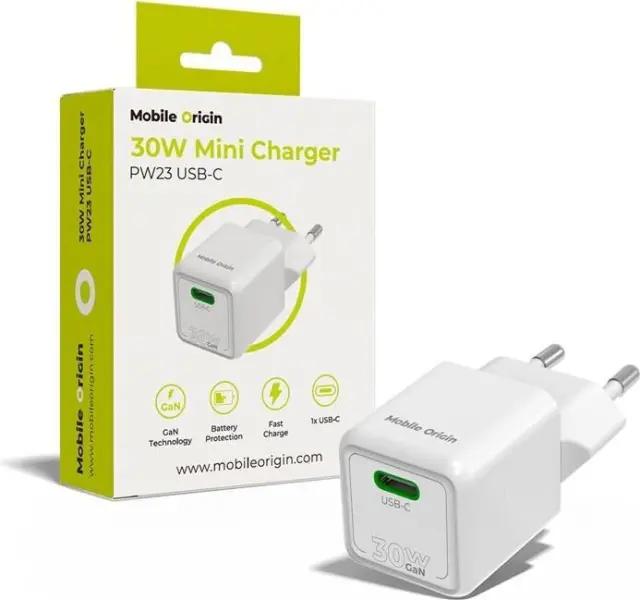 Mobile Origin 30W Mini Charger PW23 - USB-C