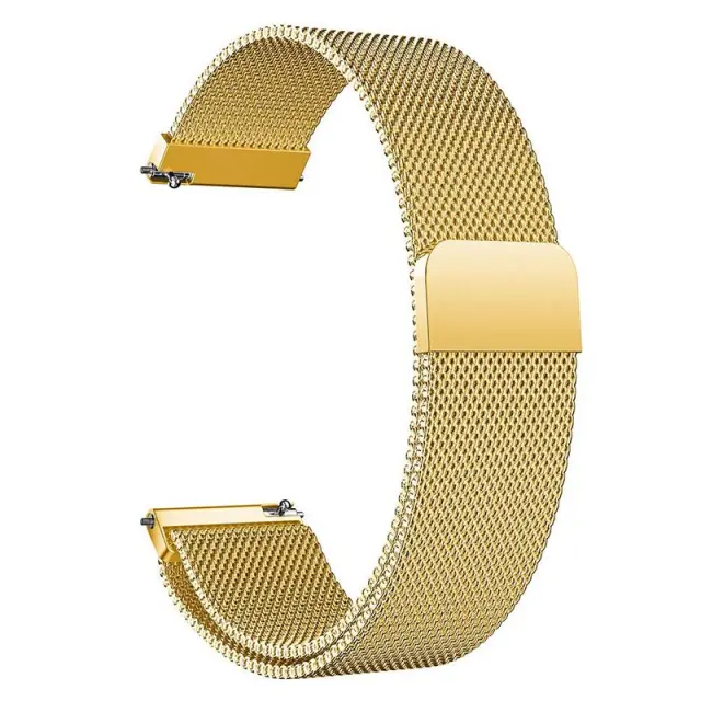 Milanese Λουράκι για Amazfit Bip/Galaxy Watch 42mm(Fits all 20mm)-Gold ΟΕΜ 2