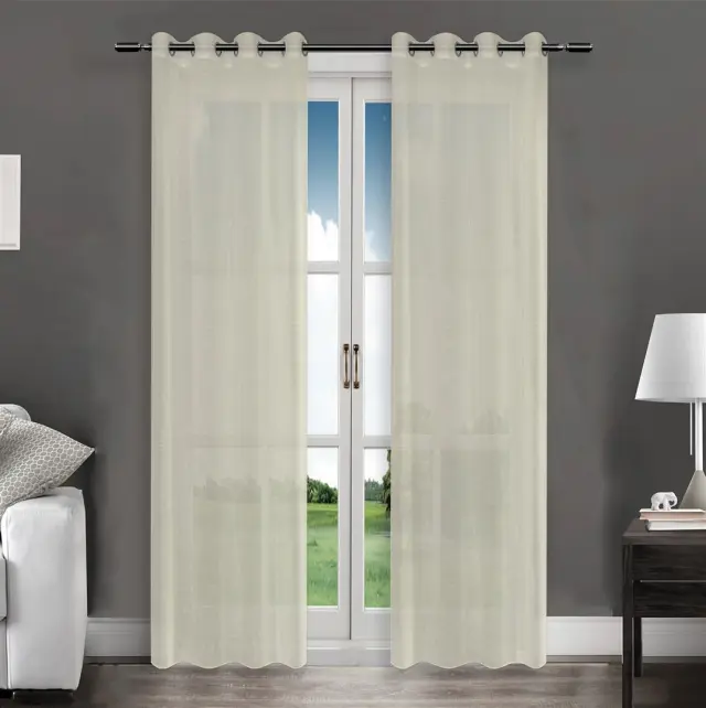 Κουρτίνα με τρούκς C01-5 Beige - 140 x 270