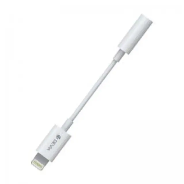 Αντάπτορας Devia EC090 Lightning Αρσενικό σε 3.5mm Θηλυκό για Μουσική Smart 0.15m Λευκό N59031 2