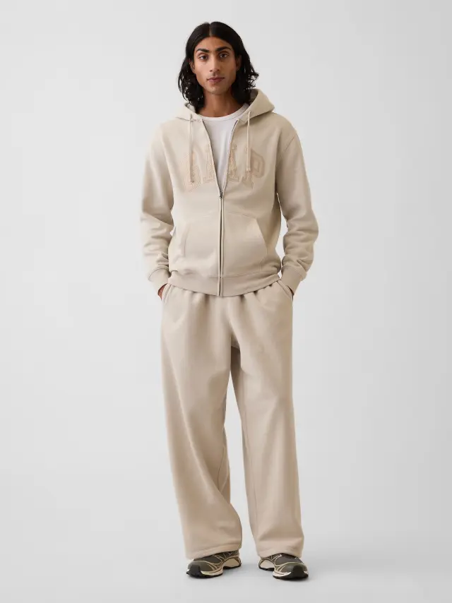 Ανδρικό Παντελόνι Φόρμας VintageSoft σε Baggy Γραμμή Moonstone Beige