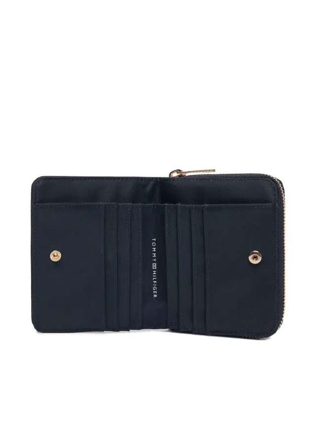Tommy Hilfiger Πορτοφόλι TH Icon Med Za W/Flap Nylon Σκούρο μπλε 3