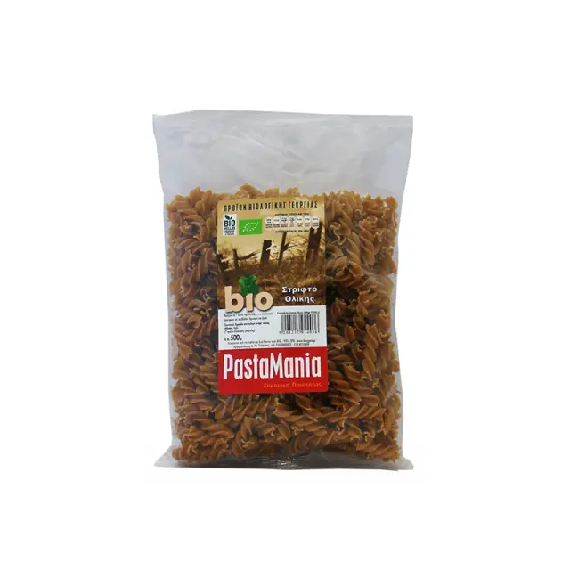 Όλα Bio Pastamania Στριφτό σταριού ολικής άλεσης bio 500gr
