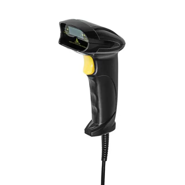 Ενσύρματος σαρωτής barcode USB υψηλής ακρίβειας, σε μαύρο χρώμα.