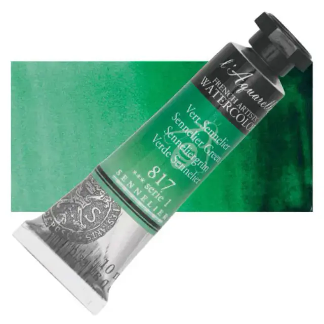 Χρώμα Ακουαρέλας Sennelier l Aquarelle Σωληνάριο 10ml - 817 Sennelier Green
