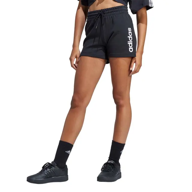 adidas Sportswear Women's Linear French Terry Shorts Μαύρο IC4442 (adidas Sportswear) - Small
