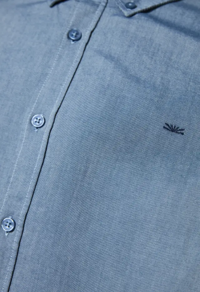 Funky Buddha ανδρικό βαμβακερό πουκάμισο button down FBM014-001-05-2 2