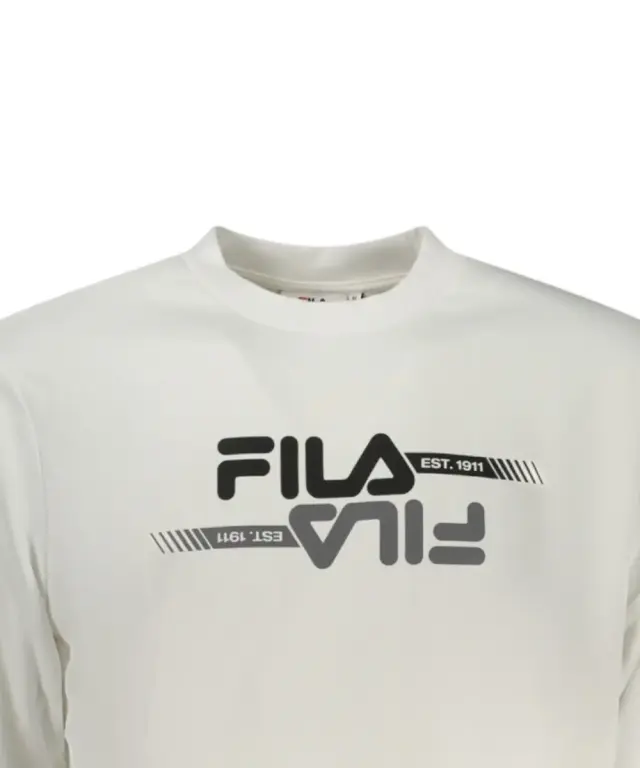 Fila - Ανδρική Μπλούζα Φούτερ Manta FAM1125-10001 Λευκό 3