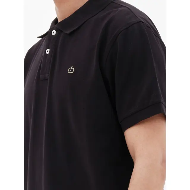 Emerson Men's Garment Dyed Polo (221.EM35.69GD-Black) - Μαύρο 3