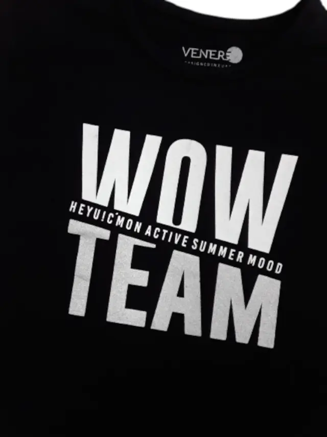 T-shirt Καλοκαρινό Wow Team Venere Black 8010685 - 3 Υ 2